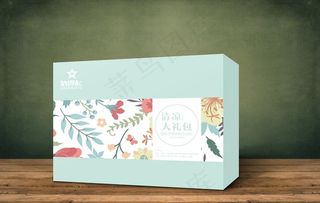 花茶包装设计平面展开图图片