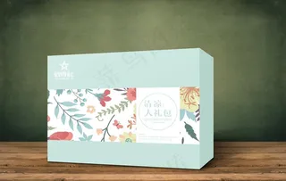 花茶包装设计平面展开图图片