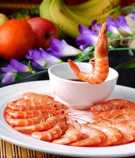 白灼基围虾图片 白灼基围虾图片