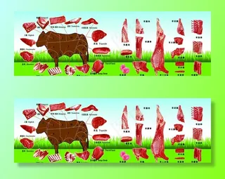 牛羊肉细节图图片
