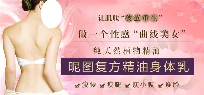 身体乳海报展板图片