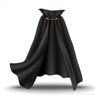 黑色披风图片