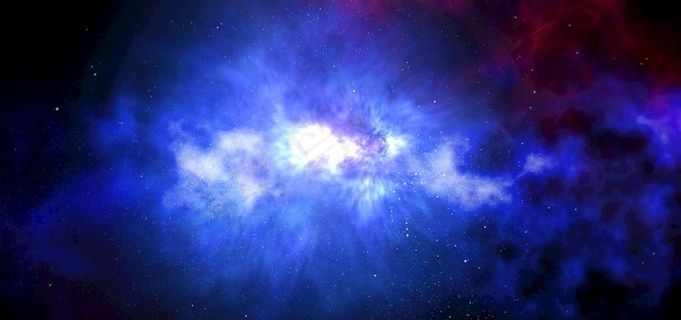 蓝色渐变星空背景图片