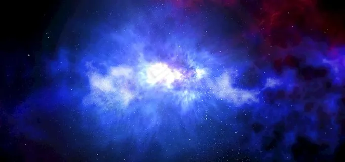 蓝色渐变星空背景图片