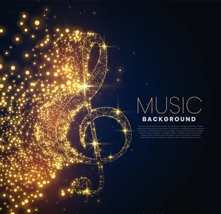 金色音符图片