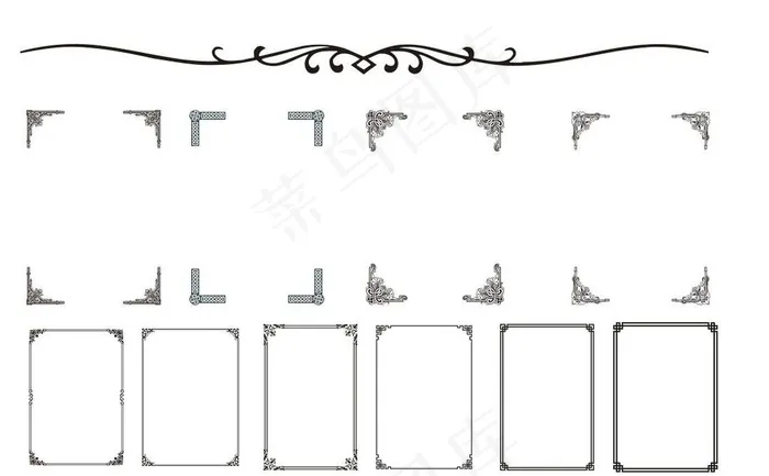 矢量花边边框图片cdr矢量模版下载