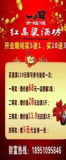 红高梁酒坊展架图片