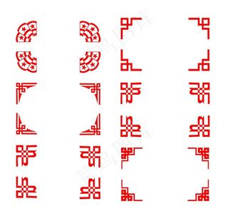 红色古典边框图片