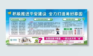 社区安全展板图片