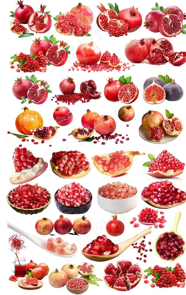 石榴免抠图图片(3349X5528(DPI:72))psd模版下载