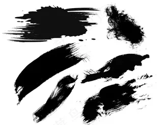 毛笔笔触 笔刷效果图片