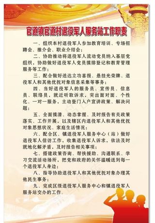 退役军人制度图片