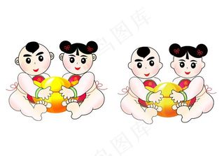 娃娃形象标志图片
