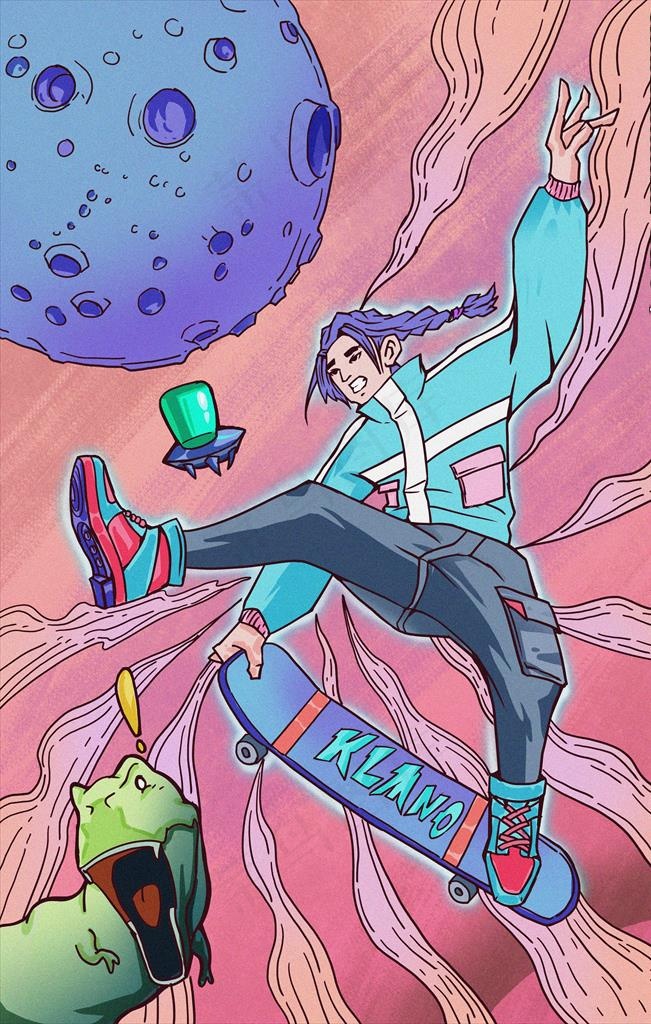 抽象插画图片