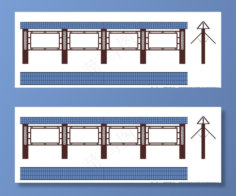 树脂瓦宣传栏图片