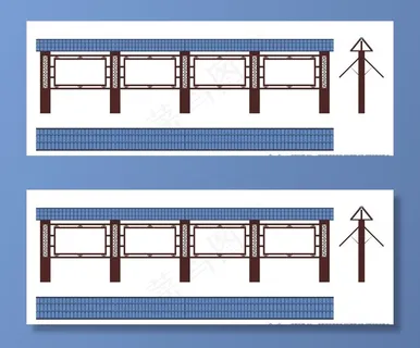 树脂瓦宣传栏图片