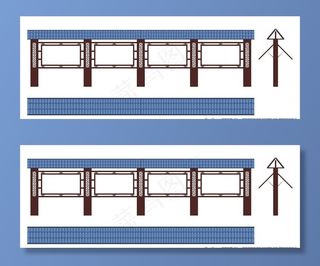 树脂瓦宣传栏图片