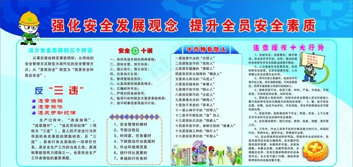 安全发展图片cdr矢量模版下载
