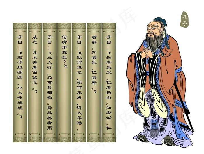 孔子文化图片(5471X4309(DPI:72))psd模版下载