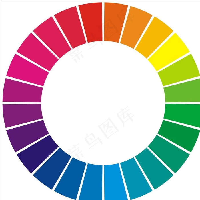 24色色轮图片cdr矢量模版下载