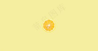 简约黄柠檬电脑壁纸图片