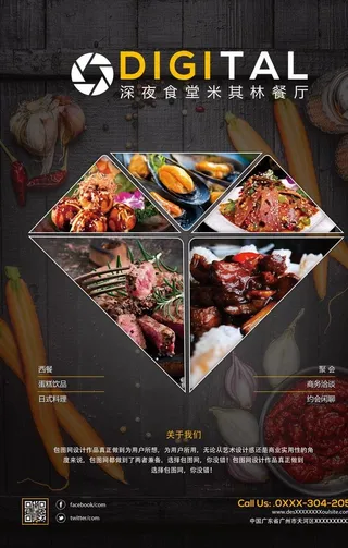 酒店餐厅促销开业海报设计PSD图片