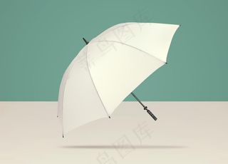 白色雨伞样机图片