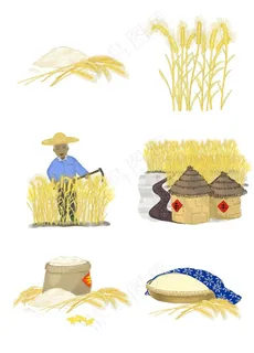 节约粮食庄家收割素材图片 节约粮食庄家收割素材图片