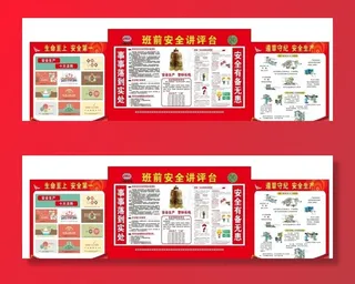 班前安全讲评台图片
