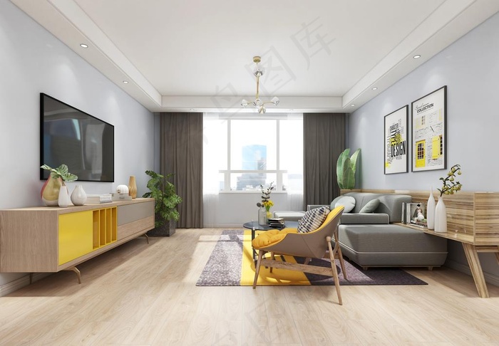 北欧客厅图片