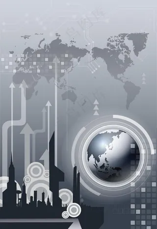 灰色 科技 背景图片