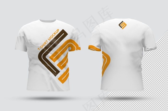 短袖T恤样机图片