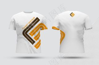 短袖T恤样机图片