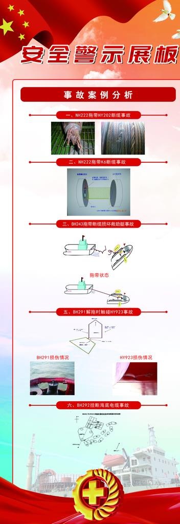 安全警示展架图片