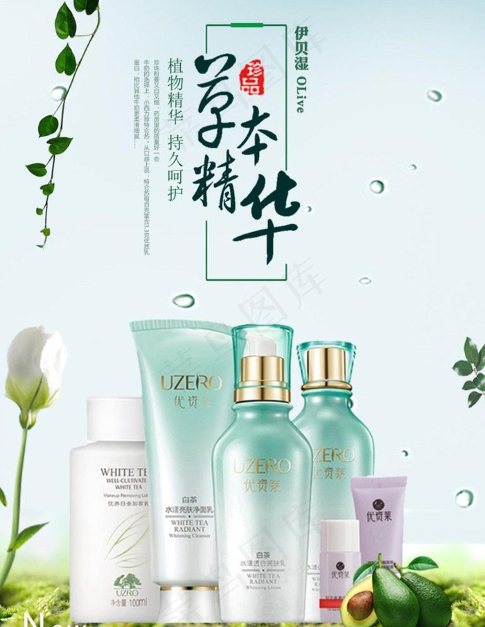 草本精华图片psd模版下载