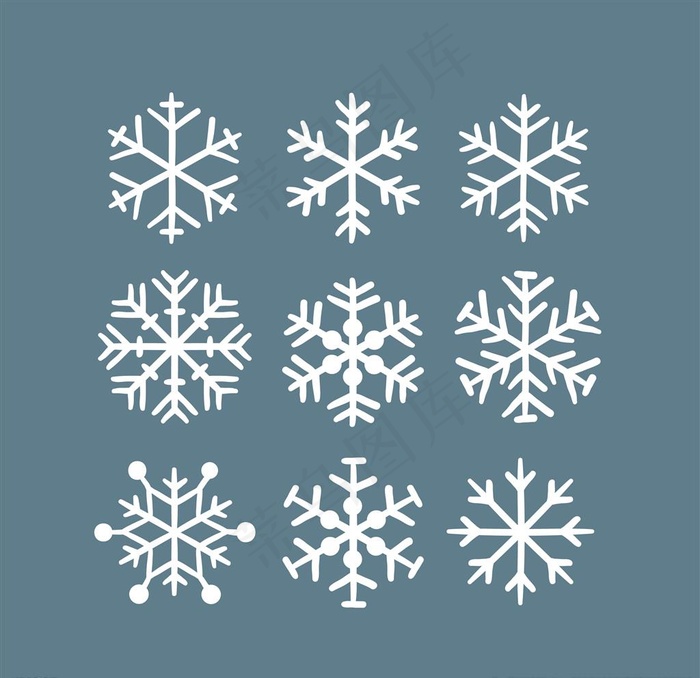 雪花图片ai矢量模版下载
