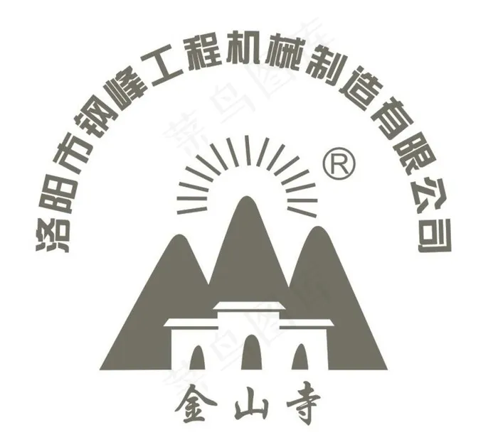 金山寺图片cdr矢量模版下载