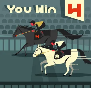 创意骑手 赛马场景图片