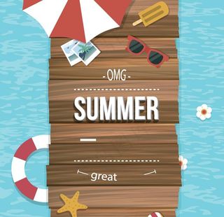 夏日渡假素材图片