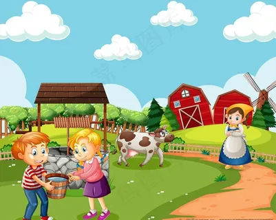 卡通农场图片