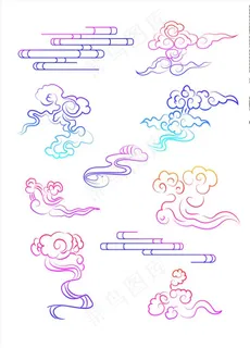祥云免抠设计元素图片
