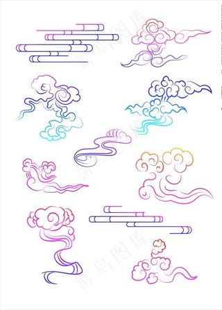 祥云免抠设计元素图片