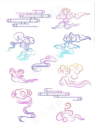 祥云免抠设计元素图片