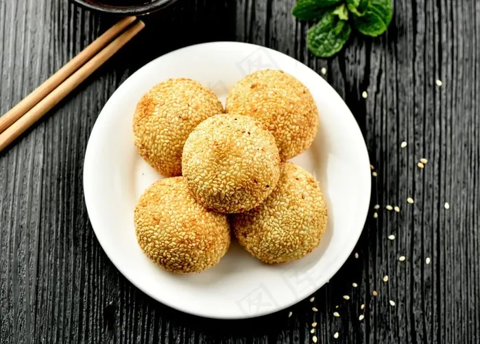 芝麻球图片