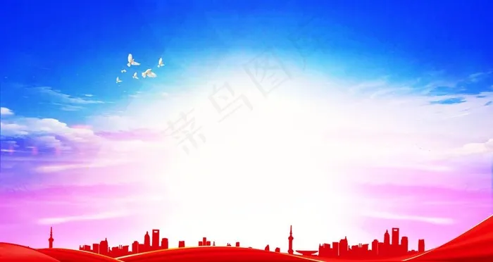 党建背景图片(6299X3543(DPI:200))psd模版下载