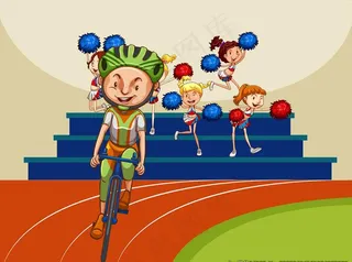 卡通啦啦队员图片