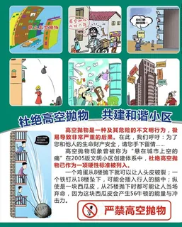 严禁高空抛物 共建和谐小区图片 严禁高空抛物 共建和谐小区图片