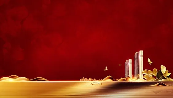 地产开盘 地产认筹 地产红色背图片