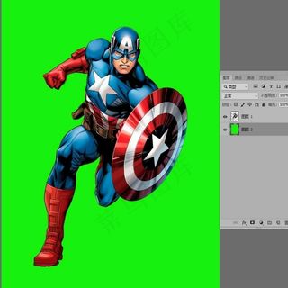 漫威超级英雄美国队长抠底图图片