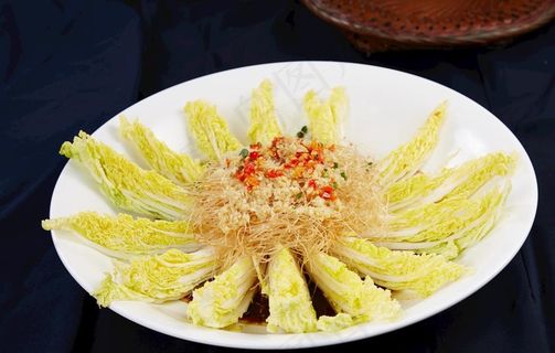 蒜蓉粉丝蒸娃娃菜图片